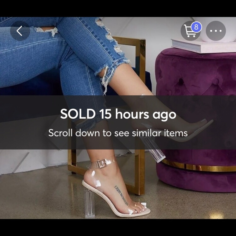 SOLD! — Fashion Nova Clear Heels